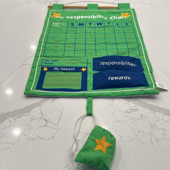 2 Responsibility-Chore Charts with Velcro  stars, responsibilities, and rewards - Picture 8 of 13